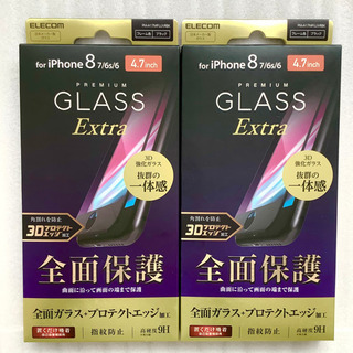 未開封品 エレコム iphone SE2 8 7 6s 6全面保...