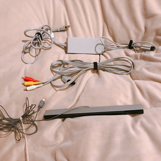 任天堂wii本体　リモコン　ヌンチャク　ハンドル　カバー　セットの画像