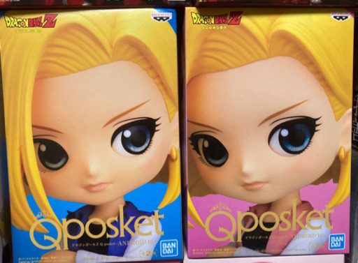 ＊他のサイトで購入者決定【未開封】【コンプセット】Qposket 人造人間18号 AカラーBカラー(レアカラー)2種類 セット