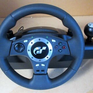 ☆ロジクール Logicool LPRC-11000 GT FORCE Pro PS2グランツーリスモ4対応ステアリングコントローラー◆本格的なゲームプレイをサポートの画像