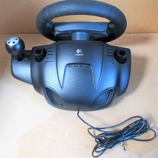 ☆ロジクール Logicool LPRC-11000 GT FORCE Pro PS2グランツーリスモ4対応ステアリングコントローラー◆本格的なゲームプレイをサポートの画像