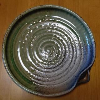 和食器 大皿 灰釉片口大平鉢