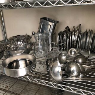 中古業務用調理器具いろいろの画像