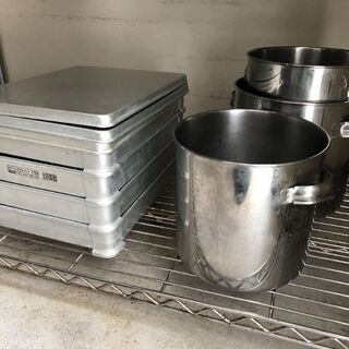 中古業務用調理器具いろいろの画像
