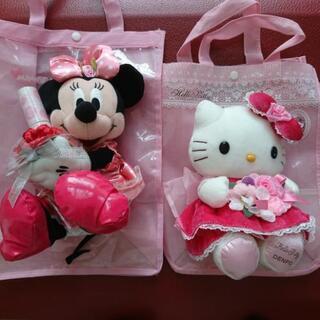 【美品】電報 ぬいぐるみ ミニーちゃん キティーちゃん