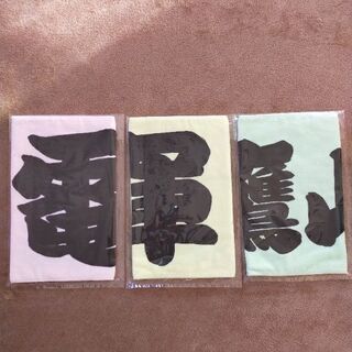 高田川部屋  タオル3枚組　竜電　輝　白鷹山