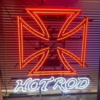 ネオン　サイン　看板　ホットロッド　hotrod