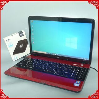 送料無料 新品SSD240GB 1台限定 ノートパソコン 中古良品 15.6型 NEC LS550F26R 第2世代Core i5 8GB BD-RE 無線 Win10 テンキー Office