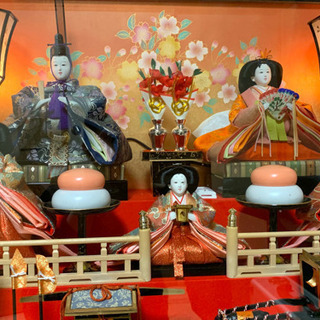 雛人形　ガラスケース　ひな人形の画像