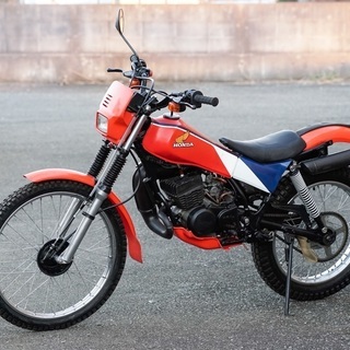 HONDA ホンダ TLM50 トライアル　50cc ２スト オフ車 林道 キャンプ ツーリング タイヤ新品 希少です！！の画像