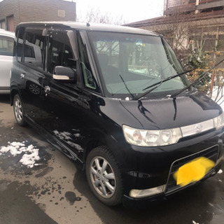 受付け終了しました。　H19年式　タントカスタム　4WD 黒