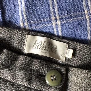 美品　LOURA GORINL パンツスーツ　Mサイズ　上質ウール　冬用グレーの画像
