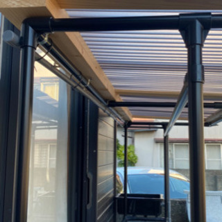 自作 メダカ 3段 ラック 棚 エアー配管済 イレクターパイプの画像