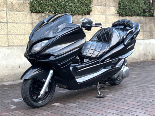 ブラックフルカスタム‼︎【YAMAHA マジェスティ】スピーカー４発‼︎LED付き‼︎