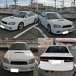 値下げしました レガシィB4 RSK ツインターボ☆5MT☆BE5☆車検あり☆コミコミ価格の画像