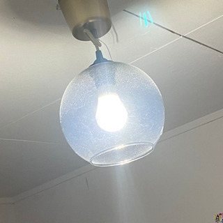 照明 丸ガラス調 IKEAスマートLED照明付き