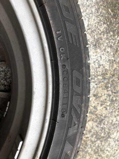 【18年式バリ溝】215/45R17 ファイヤーホーク（ファイヤーストーン）スバル純正ホイールセット