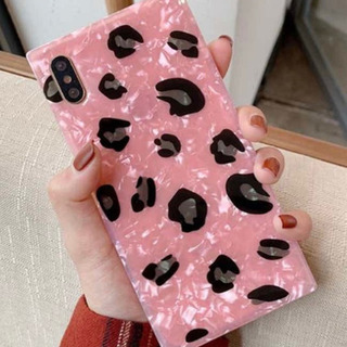 新品未使用　Rutta　マーブルレオパードスマホケース　iphone7/8 ピンクの画像