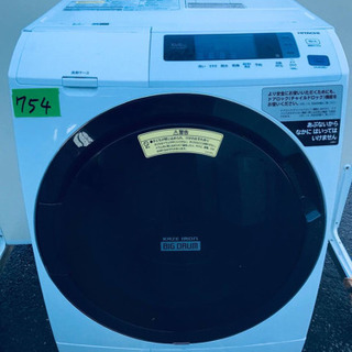 ‼️ドラム式入荷‼️ ✨乾燥機能付き✨高年式✨‼️大容量‼️754番 HITACHI✨日立電気洗濯乾燥機✨BD-SG100CL‼️
