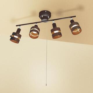 シーリングライトNウッドリンク 暖色LEDライト4本付きの画像