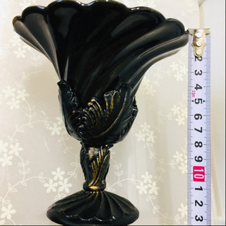 ♥️美品 未使用♥️️アールヌーヴォー調の花器♥️上部 陶器製/...