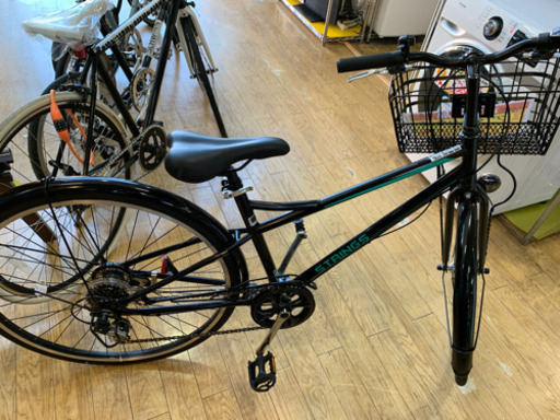 美品 SAIMOTO サイモト 27インチ自転車 STARINGS ギア オートライト ストリング 黒