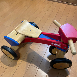 グランパパ　木の三輪車　使用感アリ