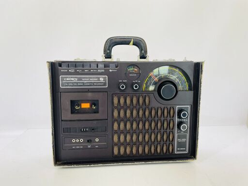 【商談中】カッコいいアンティークラジオ 昭和レトロ CROWN RX-2000A