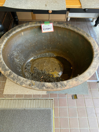 巨大な水瓶、メダカや金魚の飼育に是非！(商談中）