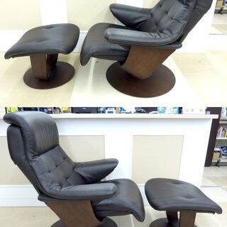 札幌市/清田区 状態良好!!カリモク家具/karimoku リクライニングチェア
