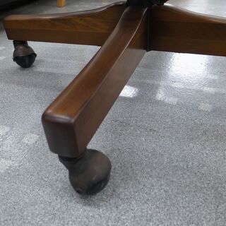 karimoku カリモク デスクチェア 緑 レトロ モノ市場119の画像