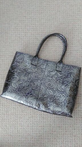 ★完売★☆新古品☆　SILVER×ローズ・トートバッグ（ATOLL aoki）