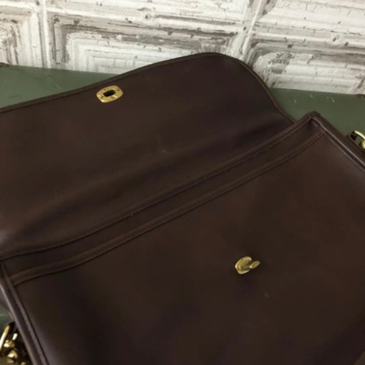 値下げ COACH　オールドコーチ ショルダーバッグ ブラウン ビジネスバッグ