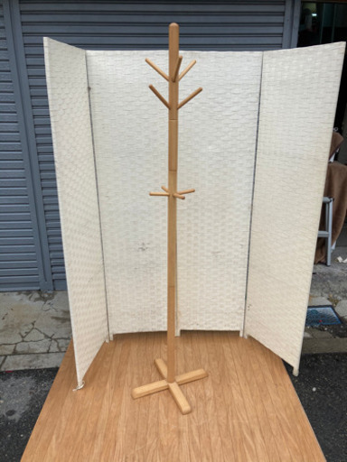木製、ハットツリー高さ180センチ❗️