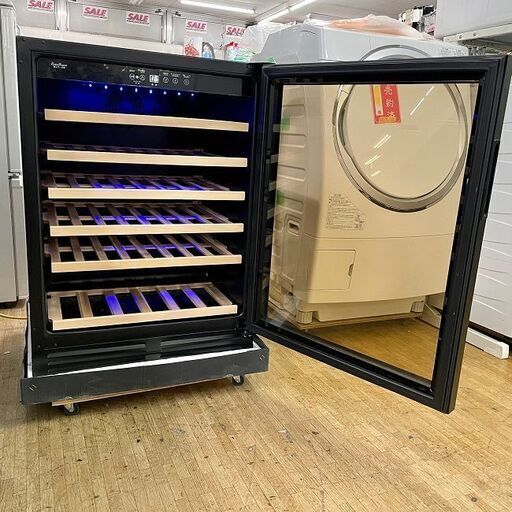 展示未使用品【 三ツ星貿易 】エクセレンス 1ドア ワインクーラー 51本