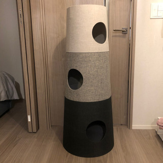 キャットインテリアタワー NECOTA セットカーサ グレーの画像