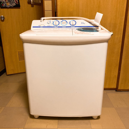 日立あおぞらニ槽式洗濯機5.5kg 2019型