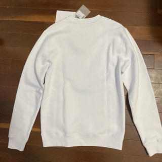 MSGM ブランド スウェット ロゴ入り 長袖 ホワイトの画像