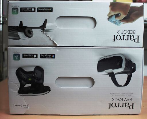 Parrot ドローン Bebop 2 + Skycontroller2 + FPVゴーグル FPVセット 25分飛行時間