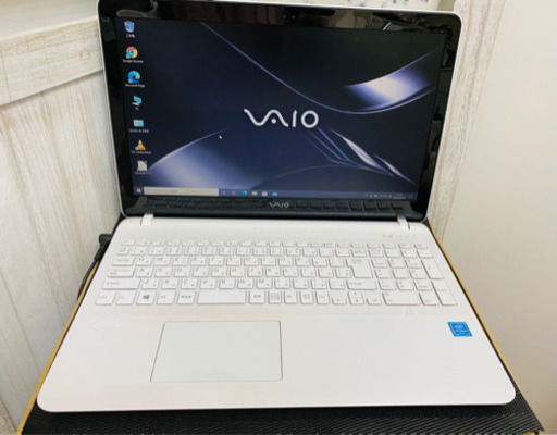 快適ノート◆VAIO VJF156C11N◆白◆新品SSD240GB◆メモリ8GB WEBカメラ◆バッテリー残多◆2017年