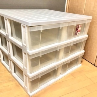 プラスチック製 押入れチェスト 6杯引き出し