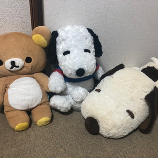 【引き取り先決定しました】ぬいぐるみ（スヌーピー、リラックマ）