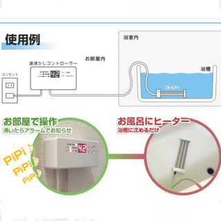 沸かし太郎&風呂バンスより省エネ 高機能/湯沸かしコントローラー1500wヒーター の画像