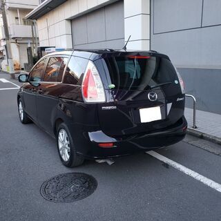 プレマシー20CS　H19　車検4/9　走行39000ｋ　社外2DINナビ&フルセグＴＶ&カラーバックカメラ　両側パワースライドドア　社外16ＡＷ　3列7人乗りの画像