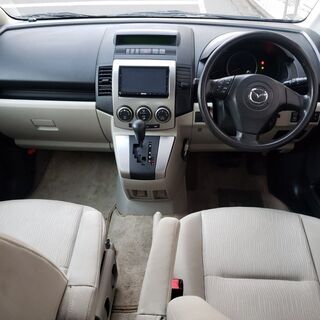 プレマシー20CS　H19　車検4/9　走行39000ｋ　社外2DINナビ&フルセグＴＶ&カラーバックカメラ　両側パワースライドドア　社外16ＡＷ　3列7人乗りの画像