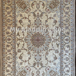 シルク・ペルシャ絨毯 ペルシャ絨毯 イスファハン産 アスガル・ダルダシュティ工房 231×153cm