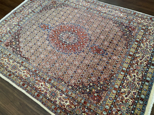 ムード産 ペルシャ絨毯 シルク入り 245×187cm