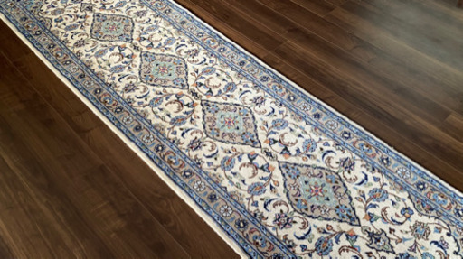 カシャン産 ペルシャ絨毯 ランナー 301×84cm