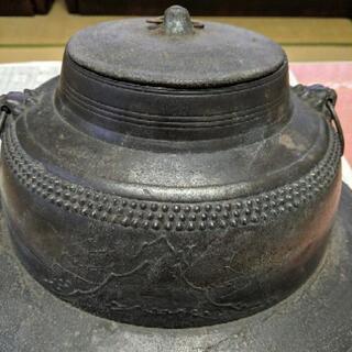 茶釜と粉砕器　昭和レトロな鉄器！の画像