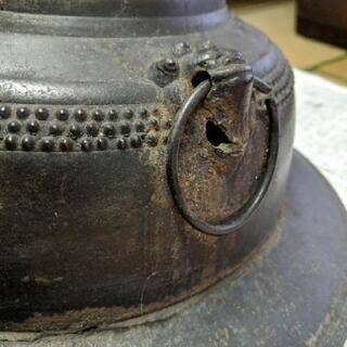 茶釜と粉砕器　昭和レトロな鉄器！の画像